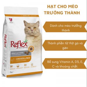 Hạt Reflex Adult Chicken And Rice (2Kg)