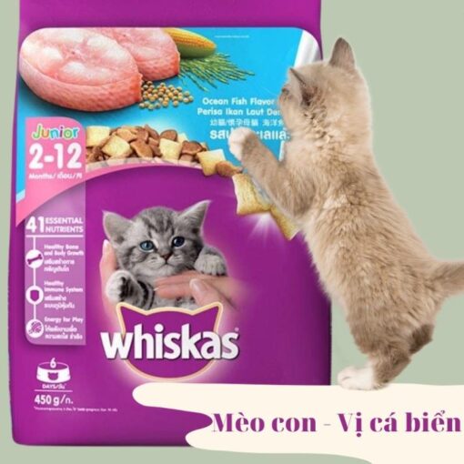 Hạt Whiskas Junior (2-12th) 1Kg