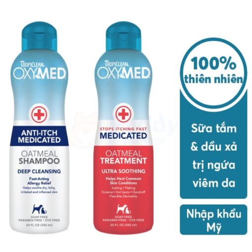 Sữa Tắm Viêm Da Tropiclean Oxymed