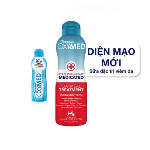 Sữa Tắm Viêm Da Tropiclean Oxymed (592ml)