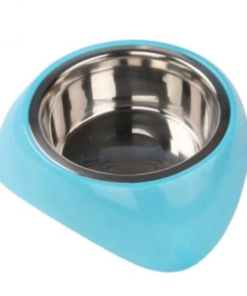 Chén Inox/đế nhựa Melamine S – FEEDING DOG