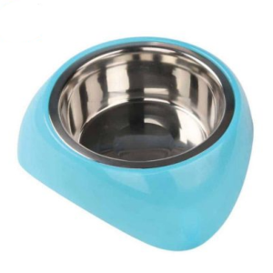 Chén Inox/đế nhựa Melamine S – FEEDING DOG