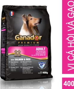 hạt ganador aldult premium cá hồi và gạo 400gr