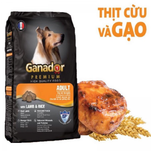 Hạt Ganador Adult Premium thịt cừu và gạo 400gr