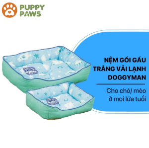 Vải lạnh – Nệm gối gấu trắng – Doggy man