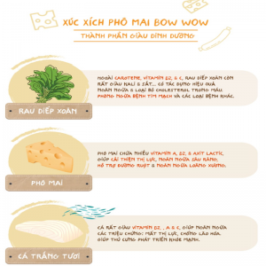 Xúc xích phô mai Bow wow (240gr)